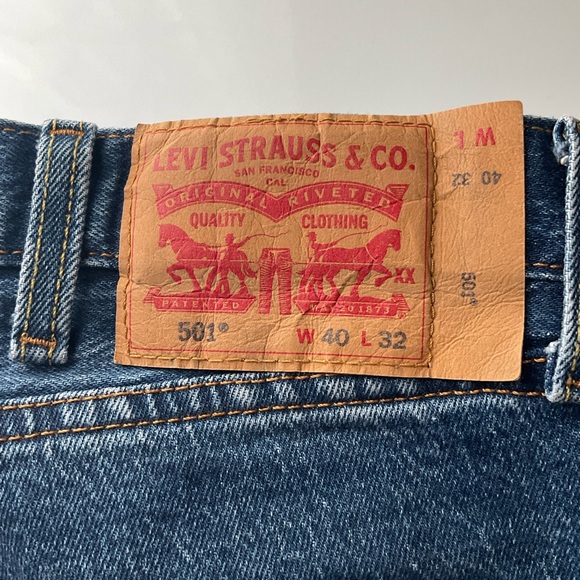 Levi’s 501 Blue Jeans 40/32 - 2 Pair - Picture 4 of 9